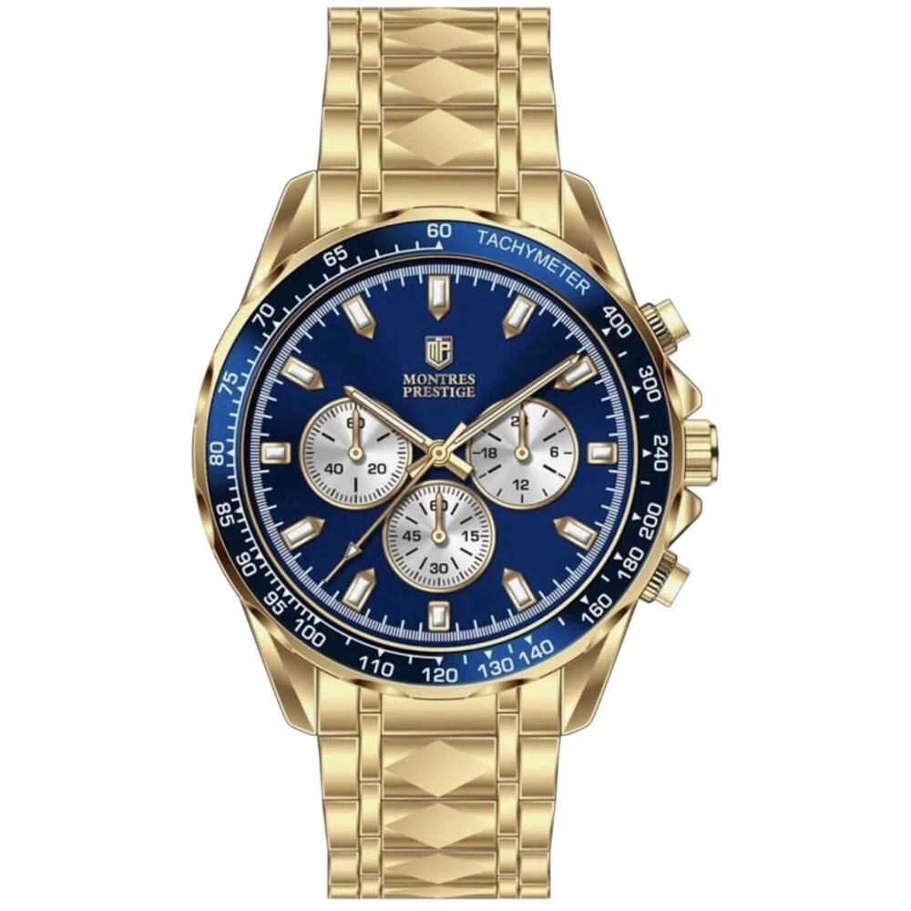INVICTA Montres Prestige Classic MPW-0349 Watch Quartz Blue Dial - 44 mm Gold